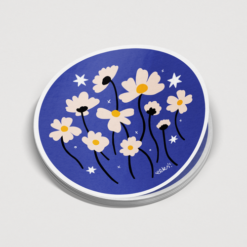 Bright Flowers Sticker