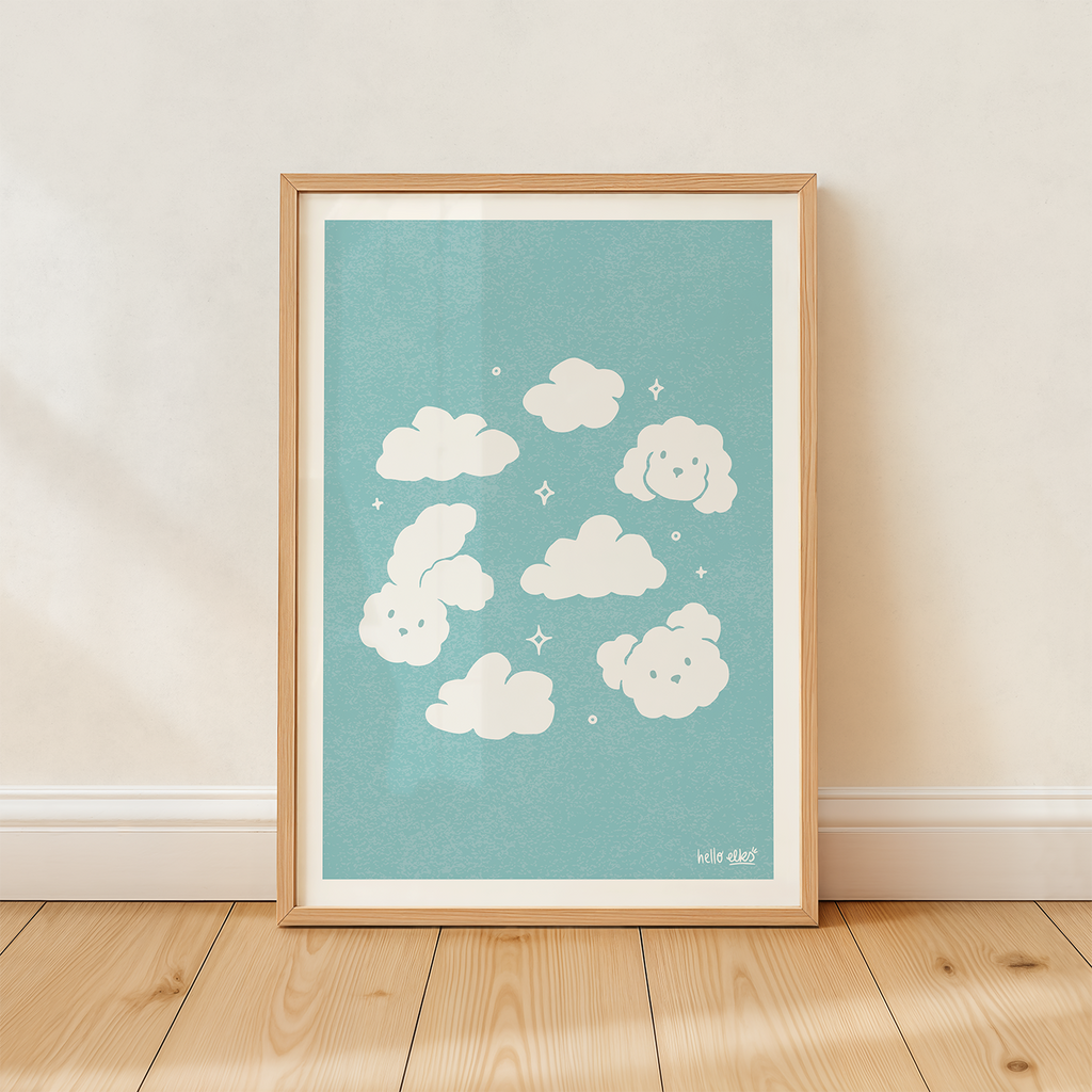 Cloud Animals Digital Art Print