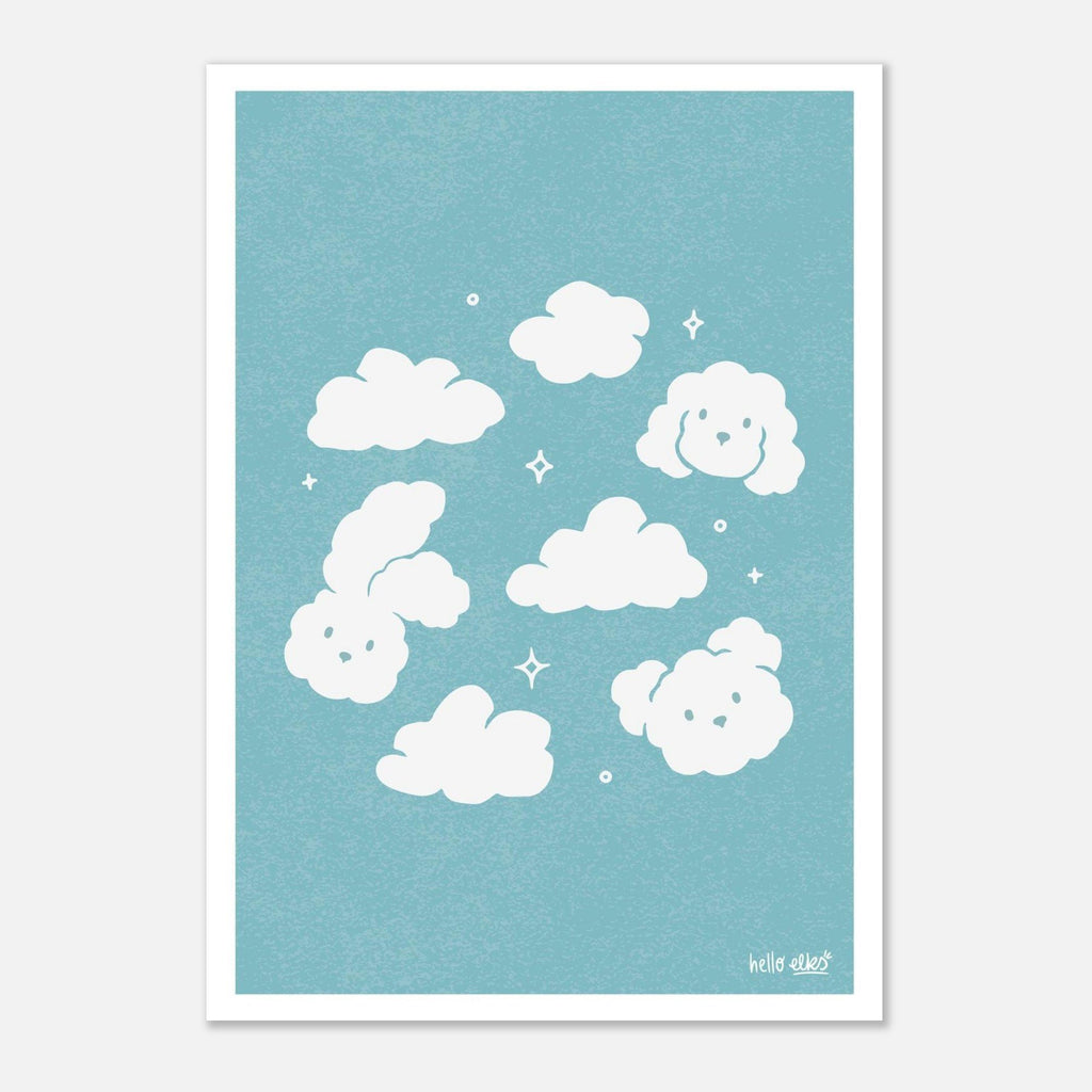 Cloud Animals Digital Art Print