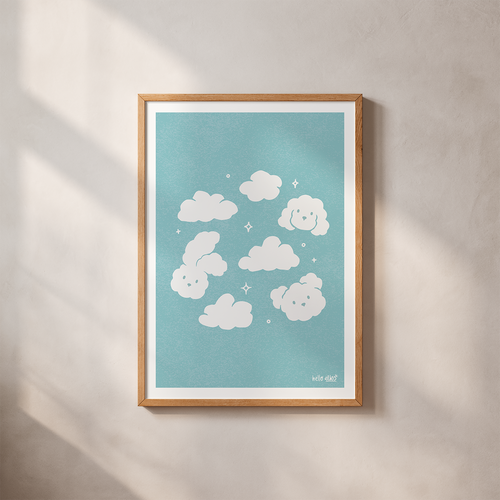 Cloud Animals Digital Art Print