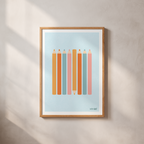 Coloured Pencils Digital Art Print