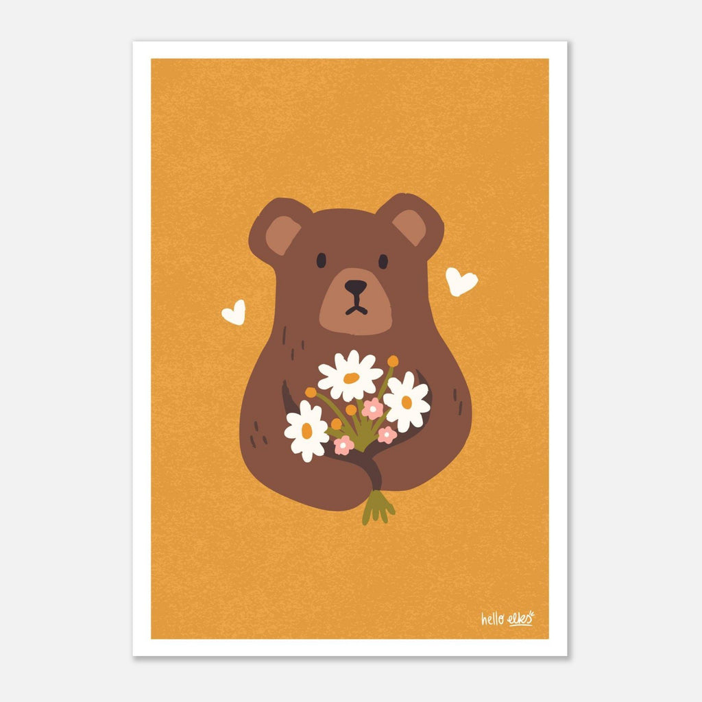 Honey Bear Digital Art Print
