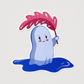 Grumpy Ghost Sticker