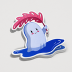 Grumpy Ghost Sticker
