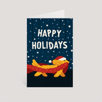 Happy Holidays Dog Card