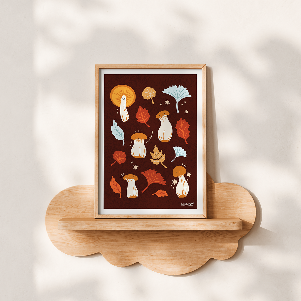 Mushroom Magic Digital Art Print