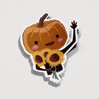 Pumpkin Boy Sticker