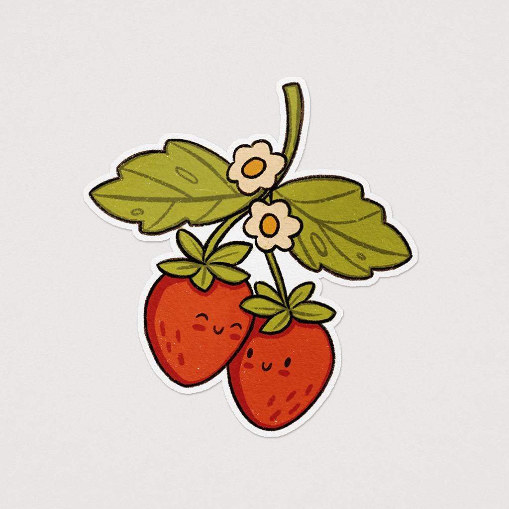 Strawberry Sticker